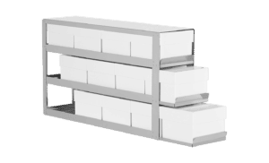 3 inç kutular için yatay rack seçenekleri 