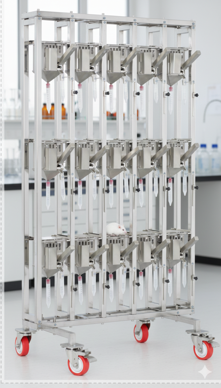 Orchid Scientific Fareler İçin Metabolik Kafesler (Ekonomi Modeli - Diürez Kafesi)