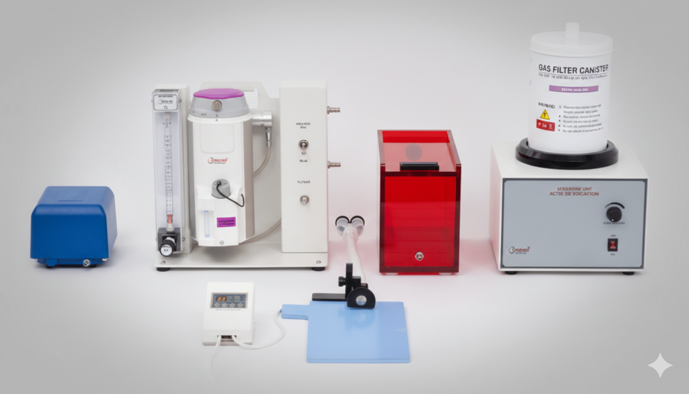 Orchid Scientific Laboratuvar Hayvanları İçin Gaz Anestezi Sistemi